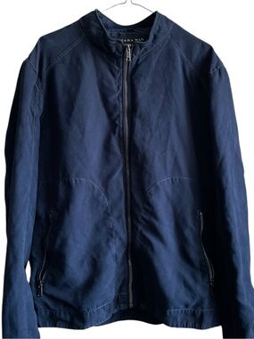 Zara man— Navy full zip Jacket
